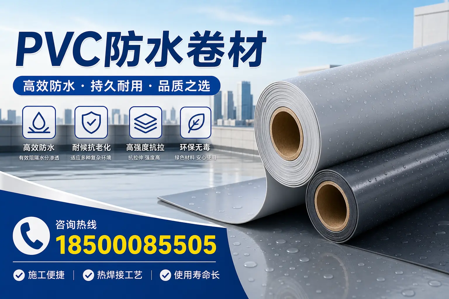 PVC防水卷材施工过程详解，确保在眉山顺利完成项目