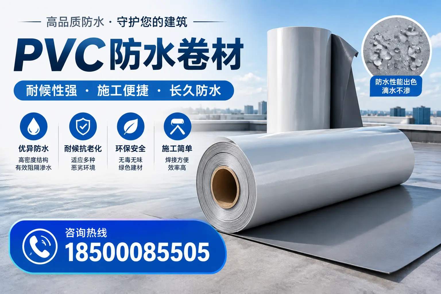 pvc防水卷材在眉山的行业应用前景分析